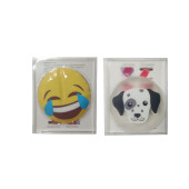 GÜLEN EMOJİ,KÖPEK CEP SOBASI,EL ISITICI,2 ADET SICAK SU TORBASI PVC  9cm - 6