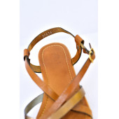 ALDO  39 GOLD ROSE PLATFORMLI BAĞCIKLI DÜZ TABAN SANDALET - 5