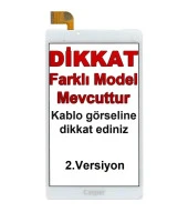 Casper Via S18 uyumlu Beyaz Dokunmatik - Ön Cam Ver.2 / FPCA-80A75-V01 - 1