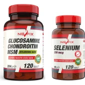Nevfix Selenium 200 Mcg 120 Tablet Glucosamine Chondroitin Msm 120 Tablet thumbnail 1