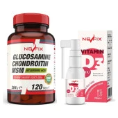 Nevfix Glucosamine Chondroitin Msm 120 Tablet   Vitamin D3 400 Iu 20 ml Sprey (Sıvı) thumbnail 1
