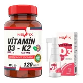 Nevfix Vitamin D3 Sıvı Nevfix Vitamin D3-K2 120 Tablet - 1