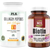 Balık Kollajeni Tip 1-3 Collagen 180 Tablet+Biotin 120 Tablet thumbnail 1