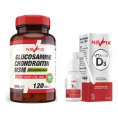 Nevfix Glucosamine Chondroitin Msm 120 Tablet    Nevfix Vitamin D3 Sıvı Sprey thumbnail 1
