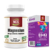 Magnesium Malat Glisinat Taurat 180 Tablet+Vitamin D3 K2 20 ml thumbnail 1