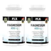 FLX Magnezyum Magnesium Elementleri Complex 400 Mg 2 Kutu 90 Tablet thumbnail 1