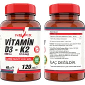 Nevfix Saw Palmetto 1000 Mg 180 Tablet Çinko Complex   Nevfix Vitamin D3-K2 120 Tablet thumbnail 3