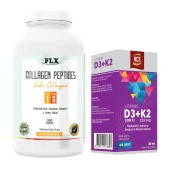 Balık Kollajeni Tip 1-3 Collagen 300 Tablet+Vitamin D3 K2 20 ml - 1