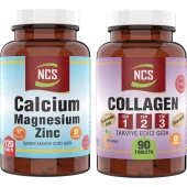 Ncs Collagen Glutatyon Tip 1-2-3 () 90 Tablet Kalsiyum Magnezyum Çinko 120 Tablet Vitamin D k thumbnail 1