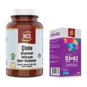 Ncs Çinko Bisglisinat Selenyum Bakır 120 Tablet   Ncs Vitamin D3 + K2 Damla 20 ml thumbnail 1