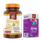 Ncs Omega 3 Balık Yağı 500 Mg 102 Softgel Portakal Aromalı     Ncs Vitamin D3 + K2 Damla 20 ml thumbnail 1