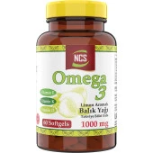Ncs Omega 3 Limon Aromalı Balık Yağı 1000MG 60 Softgel thumbnail 1