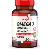 Nevfix Omega 3 Balık Yağı 1300 Mg 90 Yumuşak Kapsül thumbnail 1