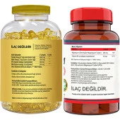 Flx Omega 3 Balık Yağı 180 Softgel  Nevfix Vitamin B12 1000 Mcg 120 Tablet thumbnail 2