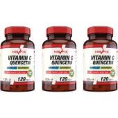 Nevfix Vitamin C Quercetin Bromelain (3 Kutu) 120 Tablet - 1