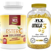 Ncs Ester C Vitamini 180 Tablet - Flx Omega 3-6-9 90 Tablet thumbnail 1