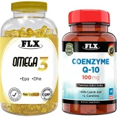 Flx Omega 3 180 Softgel   Flx Coenzyme Q10 60 Tablet thumbnail 1