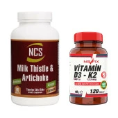 Ncs Milk Thistle 90 Tablet   Nevfix Vitamin D3-K2 120 Tablet thumbnail 1