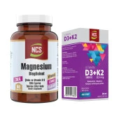 Ncs Magnezyum Zma Magnesium Çinko Vitaminb6 Folic Acid 60 Tablet+Vitamin D3 K2 20 ml - 1