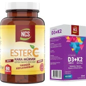 Ncs Ester C Vitamini Kara Mürver 60 Tablet   Vitamin D3 K2 Damla thumbnail 1