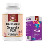 Ncs Glucosamine Collagen Zerdeçal 180 Tablet   Ncs Vitamin D3 K2 thumbnail 1