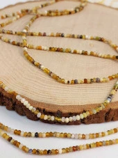 Opal Taşı Rondela Faset Kesim Dizi 2*2.5mm (45452) thumbnail 3