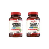 Nevfix Vitamin C Bromelian Quercetin 120 Tablet x 2 Kutu 240 Tablet - 1