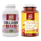 Ncs Collagen 1-2-3 Vitamin C 300 Tablet   Ncs Propolis 60 Tablet - 1