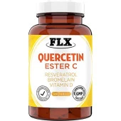FLX 120 Tablet Kuersetin Quercetin Kuşburnu Magnezyum Ester C Vitaminini Vitamin D Resveratrol Bromelain Complex thumbnail 1