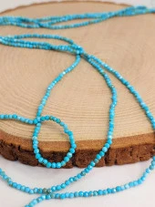 Turkuaz Taşı Dizi 2mm (45454) thumbnail 3