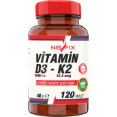 Nevfix Vitamin D3-K2  ( 1 Kutu ) 120 Tablet - 1
