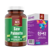 Ncs Saw Palmetto 1000 Mg 120 Tablet+Vitamin D3 K2 20 ml thumbnail 1