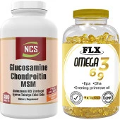 Ncs Glucosamine Msm Type Ll Collagen 300 Tablet   Flx Omega 3-6-9 90 Tablet thumbnail 1