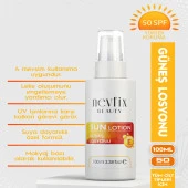 Nevfix Beauty 100 ml 50 Spf (Faktör) Güneş Losyonu E Vitaminli - 1