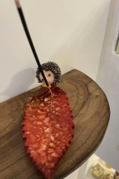 Çubuk Tütsülük Seramik Küçük Kirpi thumbnail 2