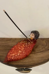 Çubuk Tütsülük Seramik Küçük Kirpi thumbnail 5