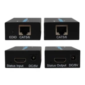 Powermaster HDMI To Cat5-Cat6 Extender 60 Metre Uzatıcı  PM-18232 thumbnail 9