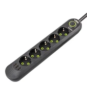Vea VA-21561 5'Li 3 USB'li 1.5 Metre Akım Korumalı Priz Siyah - 8