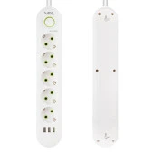 Vea VA-21562 5'Li 3 USB'li 1.5 Metre Akım Korumalı Priz Beyaz - 2