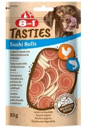 8in1 Tasties Sushi Rolls Tavuklu Balıklı Sushi Köpek Ödülü 85 Gr  Skt : 07/2027 - 1