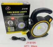 Powermaster JY-819A COB Ve Angel LED'li 3 Modlu Solar + Usb Şarjlı Çalışma Lambası - 1
