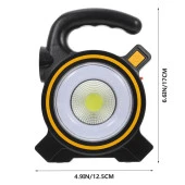 Powermaster JY-819A COB Ve Angel LED'li 3 Modlu Solar + Usb Şarjlı Çalışma Lambası - 2