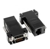 Powermaster VGA Extender RJ45 CAT5/CAT6/CAT7 Uzatıcı Çevirici (2'Li Paket) - 1