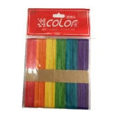 Timon Color Ahşap Dil Çubuğu İnce 50 Adet - 1
