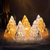 MİNİ IŞIKLI ÇAM AĞACI YILBAŞI AĞACI WARM LİGHT LED NOEL TREE KRİSTAL GÖRÜNÜMLÜ ÇAM AĞACI IŞIKLI ÇAM - 3