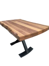 Masa Japon X 12512 Metal Siyah Ayak Kalınlaştırıma Kütük Desen Kelebek Yan Açılır thumbnail 6