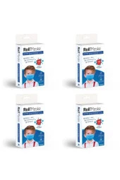 Roll 3 Katlı Mavi Erkek Çocuk Cerrahi Maske Telli 10lu 4 Kutu - 1