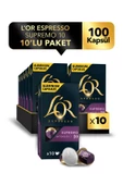 L'OR - Supremo - Intensity 10 - Nespresso Uyumlu Kapsül Kahve Fırsat Paketi 10 x 10 Paket (100 Adet) - 1