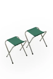 Exent Katlanır Balıkçı taburesi, kamp taburesi, piknik taburesi, Kamp Sandalyesi-Haki-**2 ADET** - 1