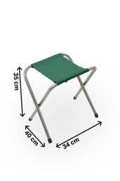 Exent Katlanır Balıkçı taburesi, kamp taburesi, piknik taburesi, Kamp Sandalyesi-Haki-**2 ADET** - 2